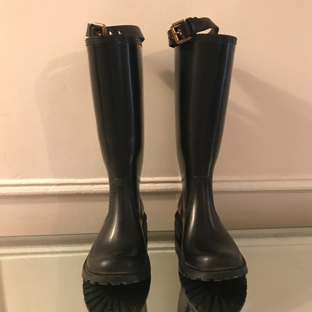 MARC BY MARC JACOBS Tall Black Rubber Rainboot